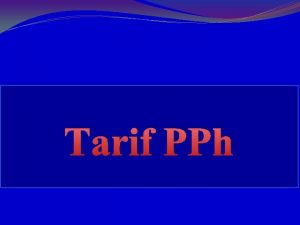 Tarif PPh UU PPh Pasal 17 1 Tarif