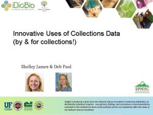 Innovative Uses of Collections Data by for collections