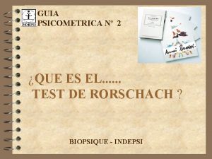 GUIA PSICOMETRICA N 2 QUE ES EL TEST