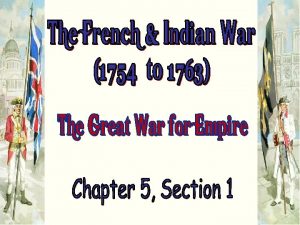 North America in 1750 1754 The First Clash