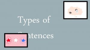 Types of Sentences There are mainly four types