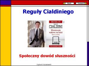 Reguy Cialdiniego Spoeczny dowd susznoci Zygmunt Korzeniewski Regua