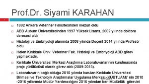 Prof Dr Siyami KARAHAN 1 1992 Ankara Veteriner