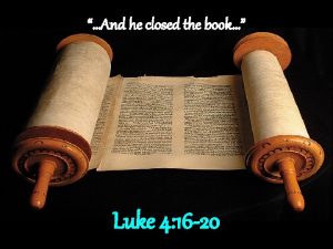 And he closed the book Luke 4 16