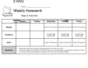 2 NYU Name Weekly Homework Week of 910