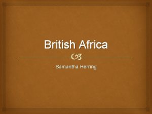 British Africa Samantha Herring Egypt In Egypt British