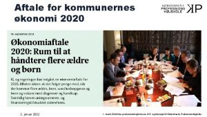 Aftale for kommunernes konomi 2020 2 januar 2022
