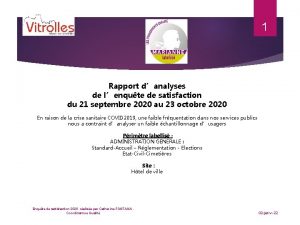 1 Rapport danalyses de lenqute de satisfaction du