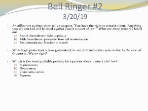 Bell Ringer 2 32019 1 An officer on