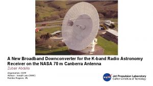 A New Broadband Downconverter for the Kband Radio