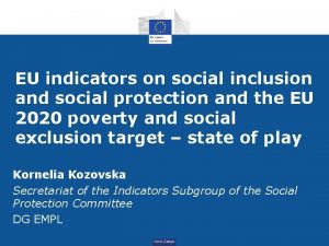 EU indicators on social inclusion and social protection