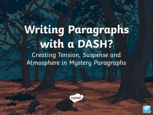 Aim To understand how to use different paragraphs