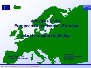 Activities of the European Commission Eurostat in inland