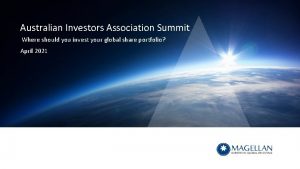 Australian Investors Association Summit Where should you invest