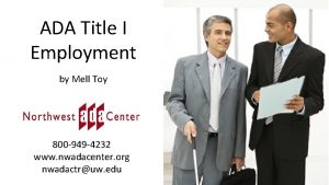 ADA Title I Employment by Mell Toy 800