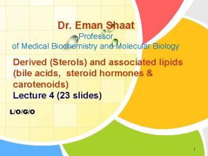 Dr Eman Shaat Professor of Medical Biochemistry and