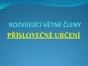 ROZVJEJC VTN LENY PSLOVEN UREN Psloven uren rozvjejc