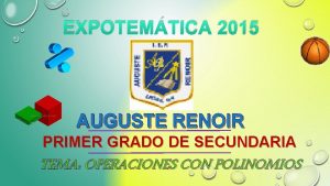 EXPOTEMTICA 2015 AUGUSTE RENOIR PRIMER GRADO DE SECUNDARIA