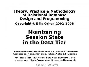 Theory Practice Methodology of Relational Database Design and