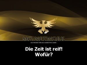 Die Zeit ist reif Wofr Hauptproblem Nummer 1