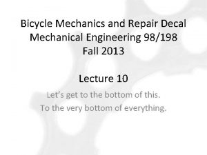 Bicycle Mechanics and Repair Decal Mechanical Engineering 98198