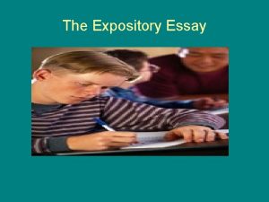 The Expository Essay Types of Expository Essays Cause