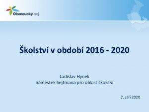 kolstv v obdob 2016 2020 Ladislav Hynek nmstek