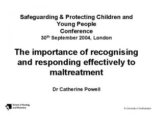 Safeguarding Protecting Children and Young People Conference 30