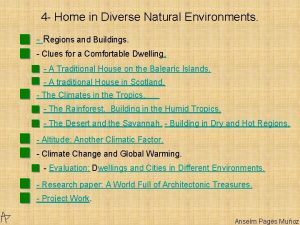 4 Home in Diverse Natural Environments Regions and