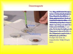 Dauermagnete Magnetfeld der Erde Bei magnetischen Das Herzstck