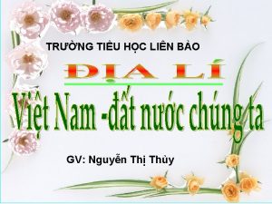TRNG TIU HC LIN BO GV Nguyn Th