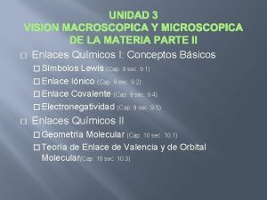 UNIDAD 3 VISION MACROSCOPICA Y MICROSCOPICA DE LA