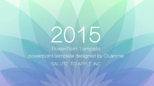 2015 Power Point Template powerpoint template designed by