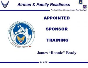 Airman Family Readiness Produce Pilots Advance Airmen Feed