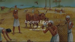 Ancient Egypt Daily Life Jobs in Ancient Egypt