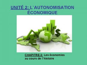 UNIT 2 LAUTONOMISATION CONOMIQUE CHAPITRE 2 Les conomies