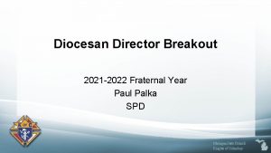 Diocesan Director Breakout 2021 2022 Fraternal Year Paul