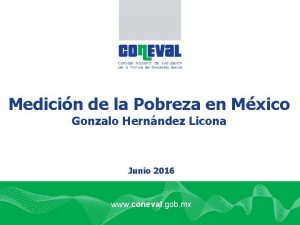 Medicin de la Pobreza en Mxico Gonzalo Hernndez