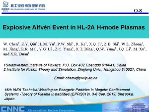 O8 Explosive Alfvn Event in HL2 A Hmode