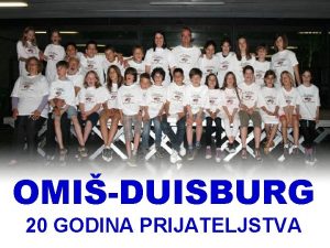 OMIDUISBURG 20 GODINA PRIJATELJSTVA 14 12 1992 Prvi