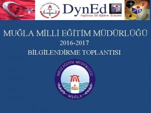 MULA MLL ETM MDRL 2016 2017 BLGLENDRME TOPLANTISI