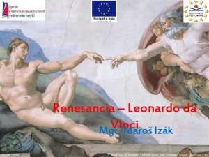Renesancia Leonardo da Vinci Mgr Maro Izk Vznik
