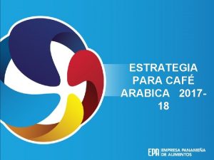 ESTRATEGIA PARA CAF ARABICA 201718 CONTENIDO I Fundamentales