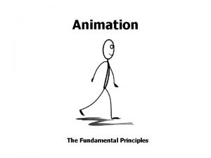 Animation The Fundamental Principles Early Animation Processes Animation