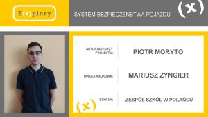 SYSTEM BEZPIECZESTWA POJAZDU PIOTR MORYTO ZDJCIE ZESPOU MARIUSZ