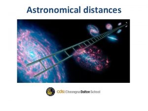 Astronomical distances Announcements Keep working on projects Check