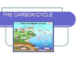 THE CARBON CYCLE What Is Carbon Carbon C