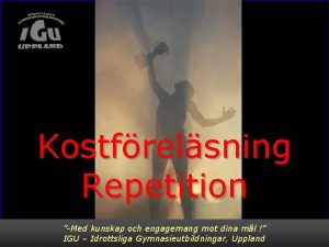 Kostfrelsning Repetition Med kunskap och engagemang mot dina