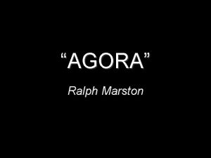 AGORA Ralph Marston Pare por um instante e