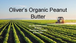 Olivers Organic Peanut Butter By Mackenzie Lyons JB